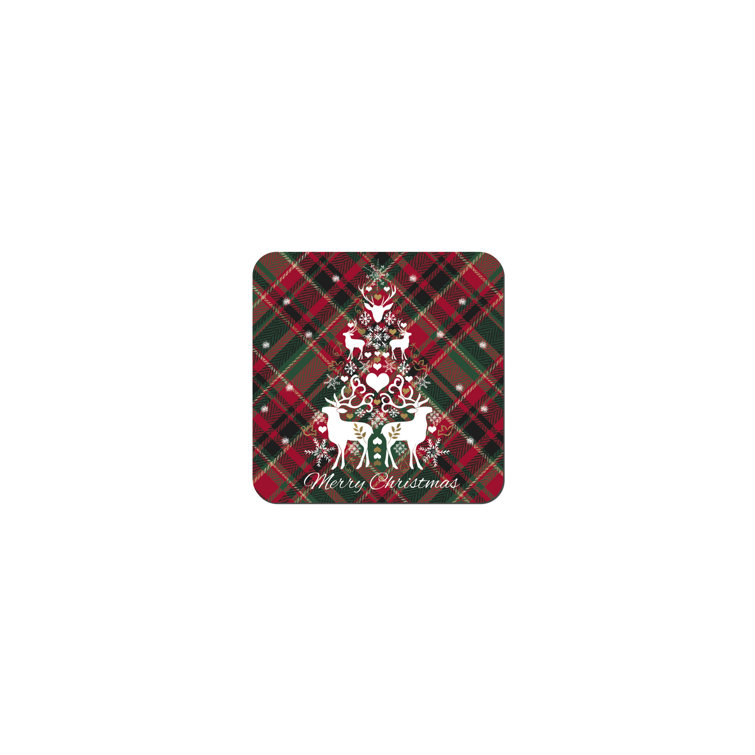 Denby Christmas Tartan Set of 6 Coaster Wayfair.co.uk